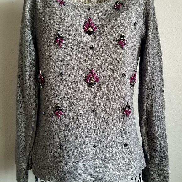NWOT Classy Bejeweled Ann Taylor Loft Sweater - Picture 4 of 7